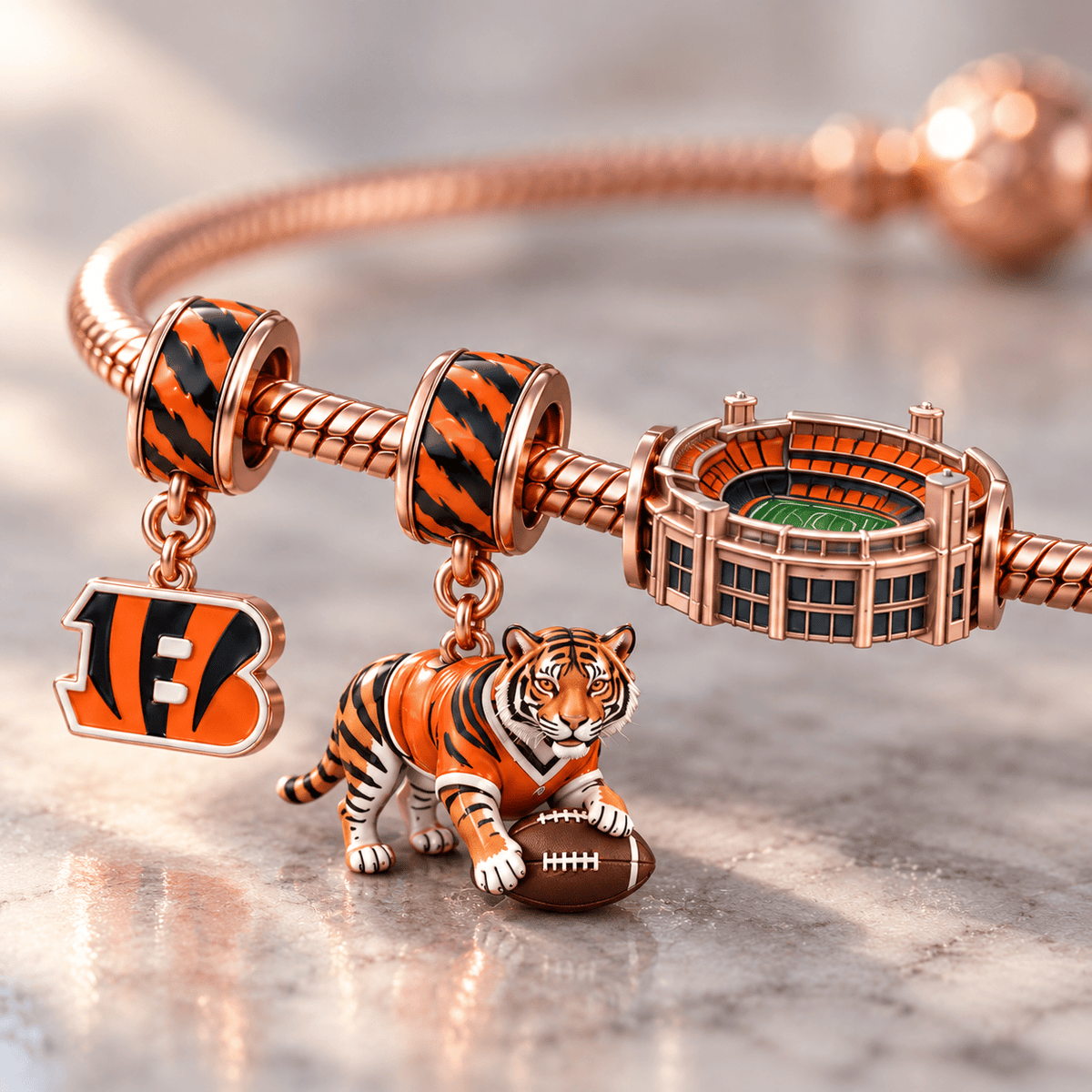 CCBG Rose Gold Charm Bracelet Set HQH