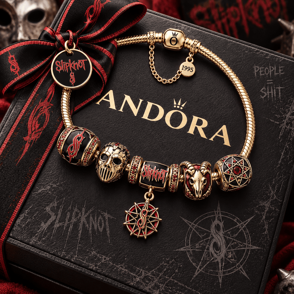 SLK Gold Charm Bracelet Set PTT