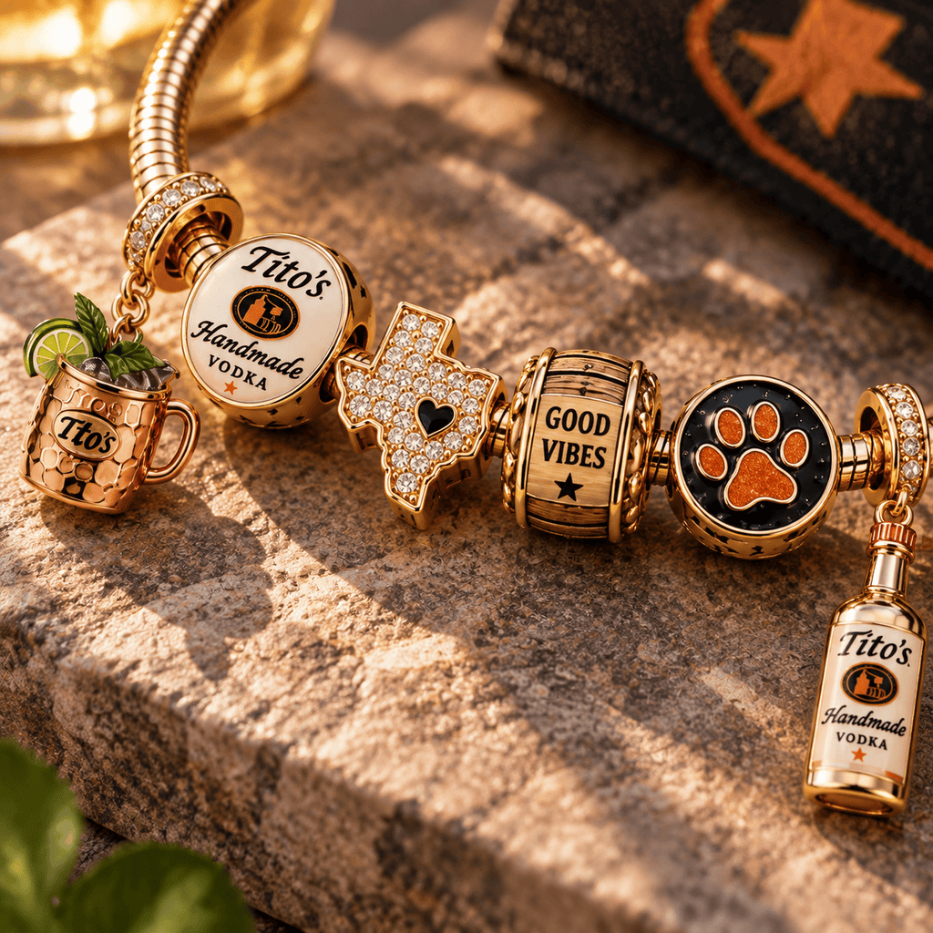 TTVK Gold Charm Bracelet Set PTT