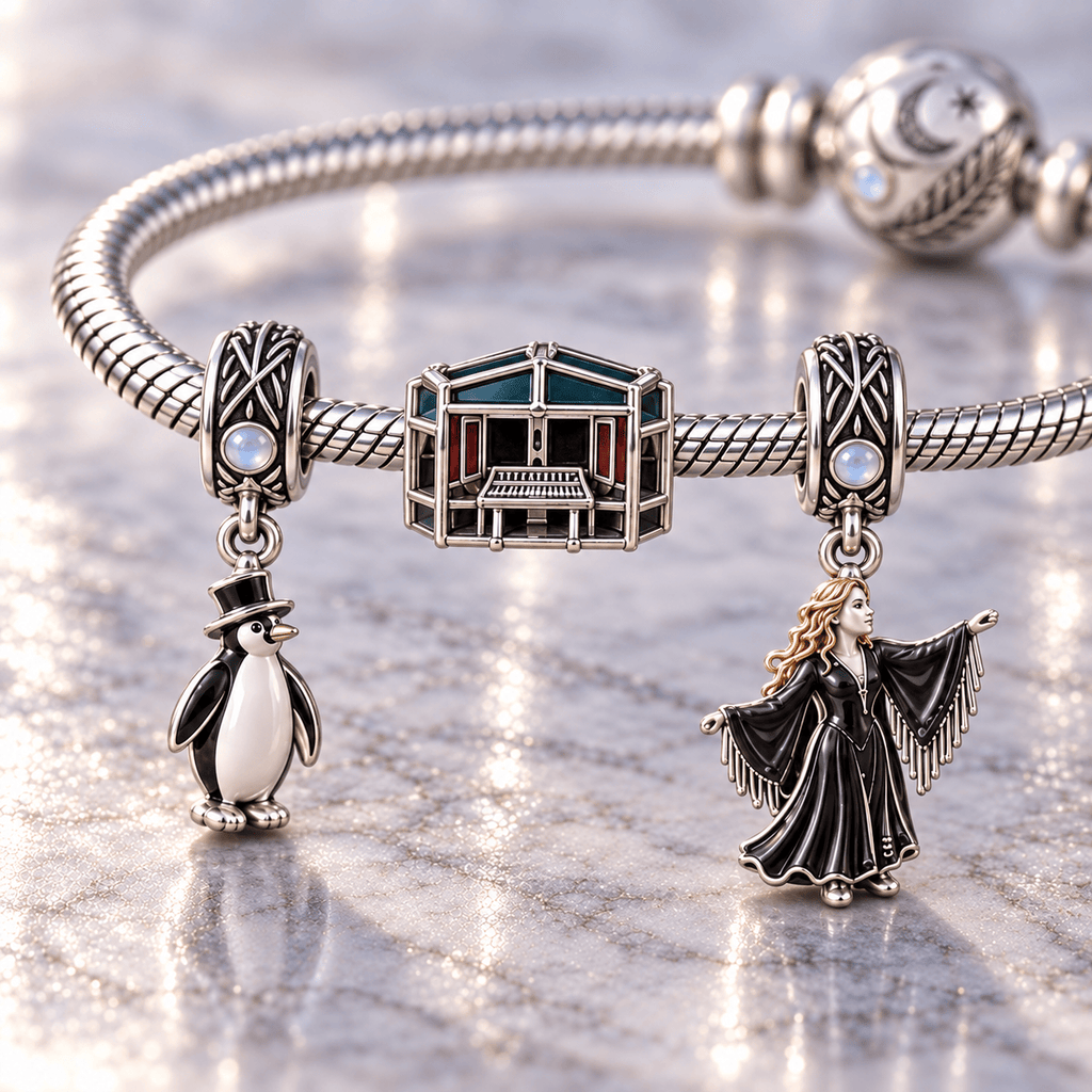 FLM Silver Charm Bracelet Set HQH